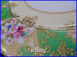 10 Antique Noritake Nippon China Hand Painted Gold Encrusted 10 Dinner Plates