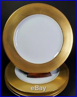 10 Bernardaud Limoges France Alliance Gold Service Dinner Charger Plates