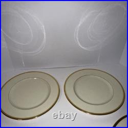 10 Lenox Tuxedo Gold 10 1/2 Dinner Plates Gold Backstamp 10 Lenox Tuxedo Gold 10 1/2 Dinner Plates Gold Backstamp