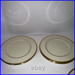 10 Lenox Tuxedo Gold 10 1/2 Dinner Plates Gold Backstamp 10 Lenox Tuxedo Gold 10 1/2 Dinner Plates Gold Backstamp