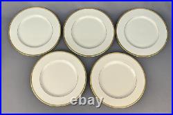 10 Lenox Tuxedo Gold 10 1/2 Dinner Plates Mint