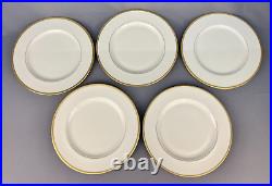 10 Lenox Tuxedo Gold 10 1/2 Dinner Plates Mint