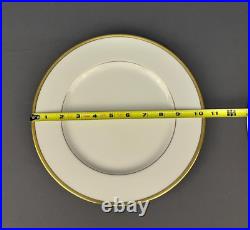 10 Lenox Tuxedo Gold 10 1/2 Dinner Plates Mint