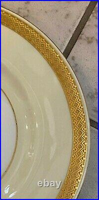 10 Minton for Tiffany Dinner Plates Gold Leaf #H4265, c1900