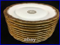 (10) Wm Guerin Wanamaker Poy148 Gold Encrusted 8.625 LUNCHEON PLATES