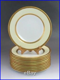 11 Gorgeous Gold Rimmed Copeland Spode Porcelain Dinner Plates