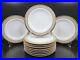 11-Mikasa-Cambridge-Y0501-Dinner-Plates-Set-10-5-Gold-Accent-Elegant-Dishes-Lot-01-is