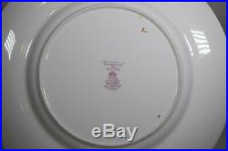 11 Royal Worcester Dinner Plates Cream with Gold Gilt