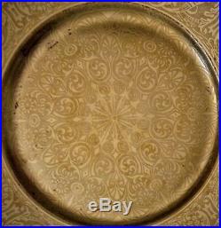 12 Antique Gold Dinner Service Plates Gilt Neo-Classical