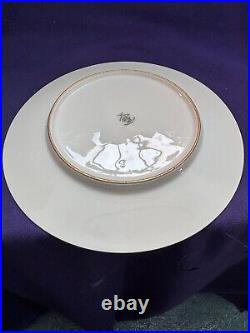 12 Antique Royal Bavarian Gold Gilt Rim China Dinner Plate Hutschenreuther 10.75