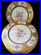 12-Dinner-Plates-Concorde-China-Blue-Raised-Gold-Encrusted-Floral-01-rcrf