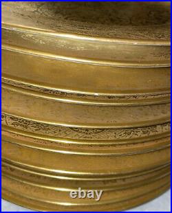 12 Gold Encrusted Hutschenreuther Selb Royal Bavaria Dinner Plate Set 10 1/2