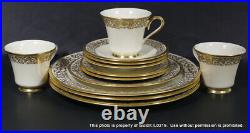 12-PC LENOX TUSCANY GOLD CHINA Dinner Salad Bread Plates, Cups, Saucers