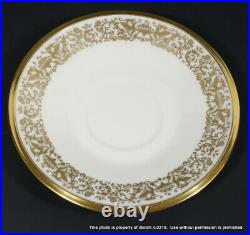 12-PC LENOX TUSCANY GOLD CHINA Dinner Salad Bread Plates, Cups, Saucers