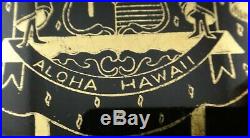 12 Rare Vintage Fukagawa Arita 10 ¼ plates with 23k gold HP Hawaiian Royal Crest