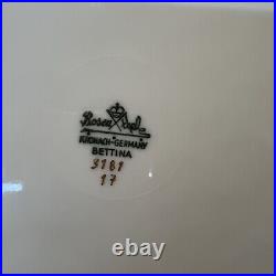 (12) Rosenthal Aida #3181 Gold Banded Cream White Porcelain Dinner Plates (M74)