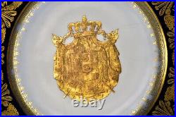 12 Sevres Style Imperial Mark Armorial Plates Coat of Arms of Napoleonic Italy