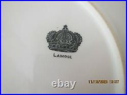 13 Limoges & Union T GOLD ENCRUSTED floral dinner 10 3/4in. Plates all match