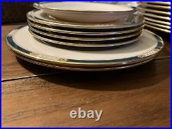 15 pieces of Lenox Presidential Union China Pearl, Gold and Emerald color