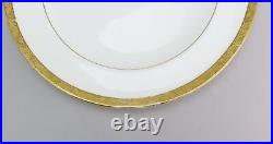 1910 Great Set 11 Antique Mintons Gold Gilt Rim Dinner Plates 10 3/8
