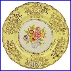 1940's Steubenville Rococo Dinner Plate 11 Floral #2050