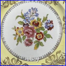 1940's Steubenville Rococo Dinner Plate 11 Floral #2050