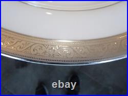 2 Philippe Deshoulieres gold rim dinner plates Limoge Porcelain New wo tags
