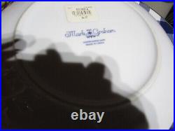 2 Philippe Deshoulieres gold rim dinner plates Limoge Porcelain New wo tags
