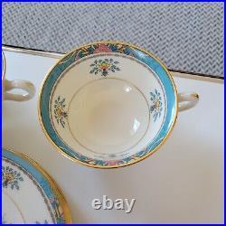 20pc Blue Tree by Lenox Bone China Set Made in USA Gold Stamp