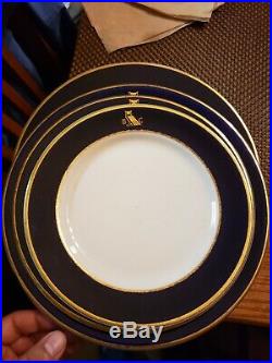 24K Gold Bohemian Grove Dinner Dish. Appitizer 1 set of 4 main Plates