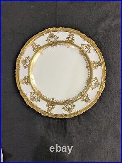 3 Royal Crown Derby 9.75 Dinner Plates For Gilman Collamore Co NYC Gilded