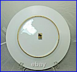 4 Black Knight Hutschenreuther Cobalt Blue Gold Encrusted Cabinet Dinner Plates