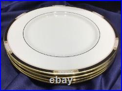 4 LENOX HANCOCK GOLD DINNER PLATES MILLENNIUM EDITION never used! NEW! EXCELLENT