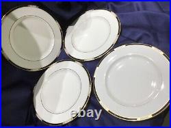 4 LENOX HANCOCK GOLD DINNER PLATES MILLENNIUM EDITION never used! NEW! EXCELLENT