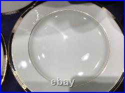 4 LENOX HANCOCK GOLD DINNER PLATES MILLENNIUM EDITION never used! NEW! EXCELLENT