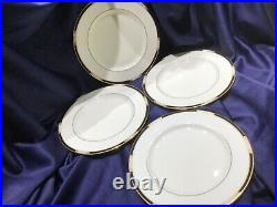 4 LENOX HANCOCK GOLD DINNER PLATES MILLENNIUM EDITION never used! NEW! EXCELLENT