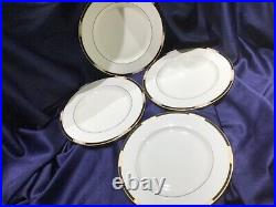 4 LENOX HANCOCK GOLD DINNER PLATES MILLENNIUM EDITION never used! NEW! EXCELLENT