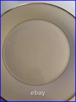 4 Lenox Bone China ETERNAL Dinner Plates Old Mark 10 3/4 Vtg Gold Dimension
