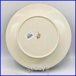 4 Lenox HOLIDAY TARTAN Gold Banded Dinner Plates 10 3/4 Dimension Collection