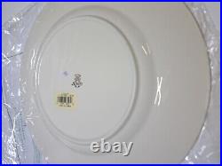 4 Lenox Jacquard Gold' 10-7/8 Dinner Plates. Fish Scale Textured Sealed