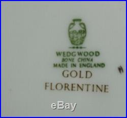 4 Pc Wedgwood Florentine Gold, W4219, Dinner Plates, 10-3/4, Dragons