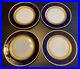 4-Rosenthal-Bavaria-Dinner-Plates-Cobalt-Blue-Encrusted-Gold-Pattern-5388-Set-1-01-txjf