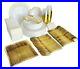 400-Piece-Gold-Plastic-Disposable-Dinnerware-Set-Plates-for-50-Party-Guests-01-ueb