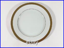 4x Bernardaud Rhapsody Limoges Gold Rim Dinner Plates 26 cm