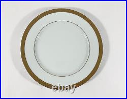 4x Bernardaud Rhapsody Limoges Gold Rim Dinner Plates 26 cm