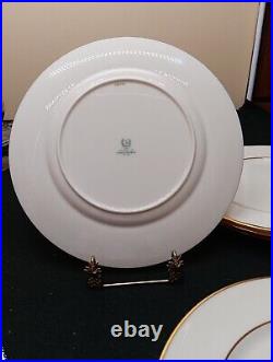 5 Lenox Ovington Brothers Gold Gilt Dinner Plates New York USA 10.25 1912 LJ34