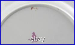 5 Minton Gold Jeweled Dinner Plates England for Davis Collamore & Co Ltd NYC