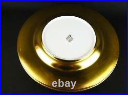 (5) Pickard Rose & Daisy All-Over Gold Encrusted 10 5/8 Dinner Plates #654 USA