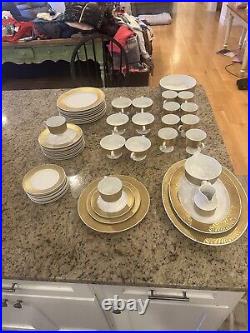 51 Piece Gold Guilded Rosenthal Dinner Service