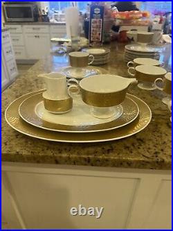 51 Piece Gold Guilded Rosenthal Dinner Service